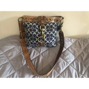 Vintage Coach Denim Crossbody